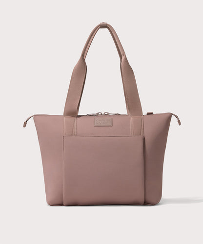 Tote in a pink seen from the front view.