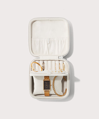 Frankie Jewelry Case in Moonbeam, Large