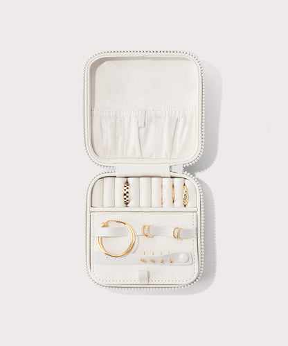 Frankie Jewelry Case in Moonbeam, Large