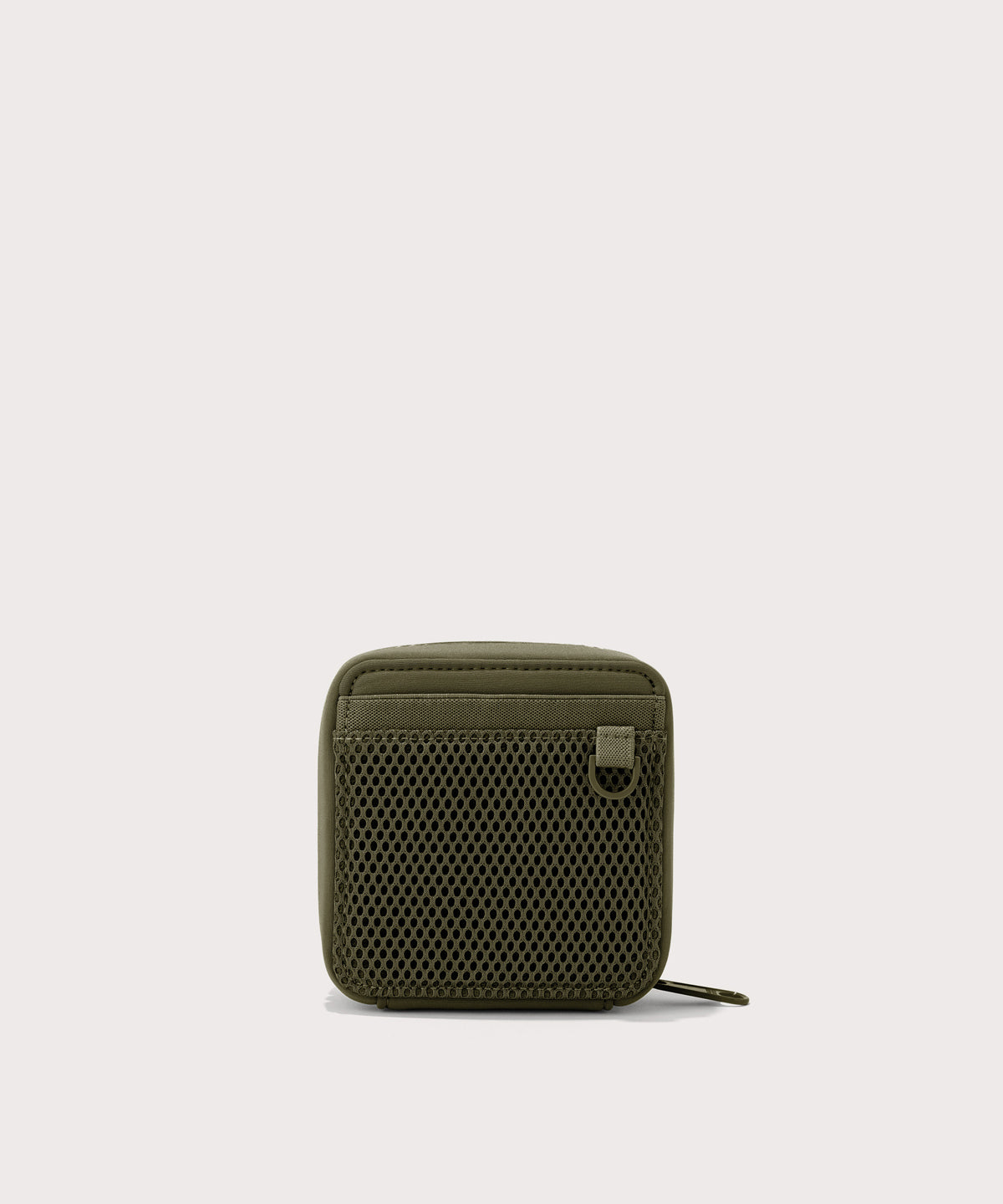 Dagne Dover small Arlo Tech Organizer in dark green seen from the back.