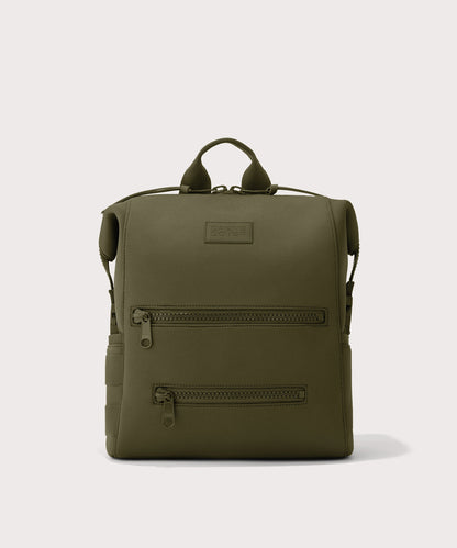 Dagne Dover medium Indi Diaper Backpack in dark moss.