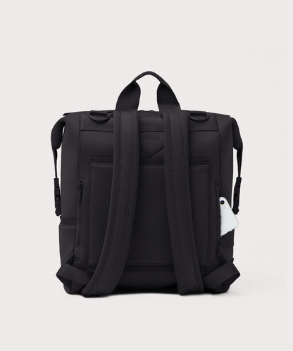Dagne Dover Large Indi Diaper Backpack in onyx seen from the back