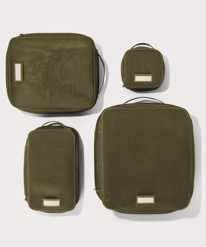Roma Packing Cube in Dark Moss Air Mesh, Large
