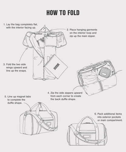 Monaco Garment Duffle in Ash